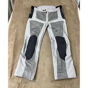 REVIT Tornado 3 Pants (Large Short), Silver Motorcycle Riding Pants Padded